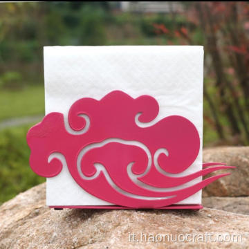 Porta salviette di carta in stile cinese con nuvole di buon auspicio